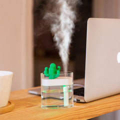 Ultrasonic  Clear Cactus Essential Oil Diffuser